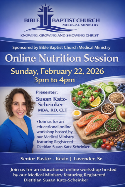 Nutrition Workshop Flyer - Click flyer to register